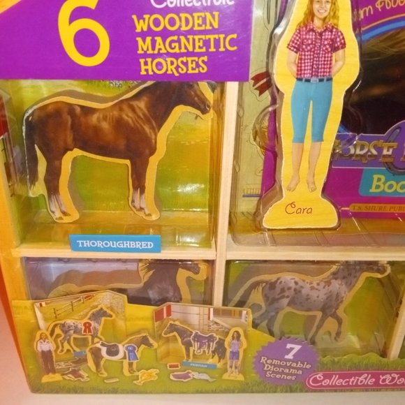 T.S. S.0 Toys Collectable Wooden Horses Learning About